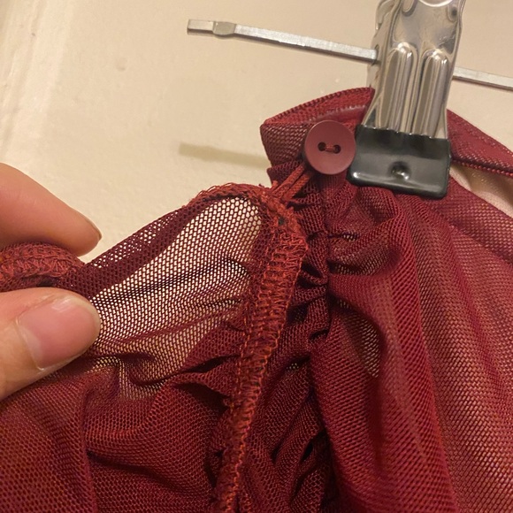 Ruched Wrap Tube Mini with detachable sleeves - Picture 7 of 8